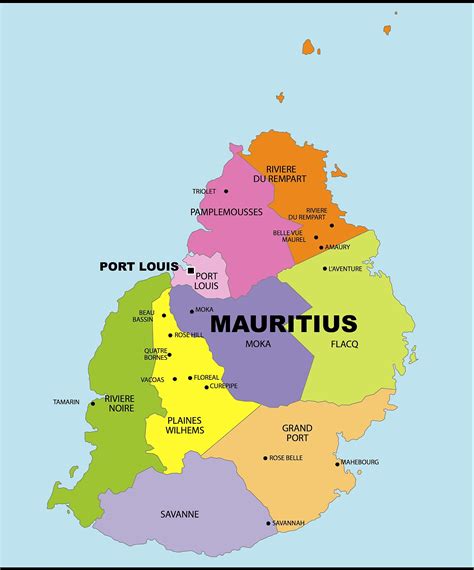 Mauritius In Map